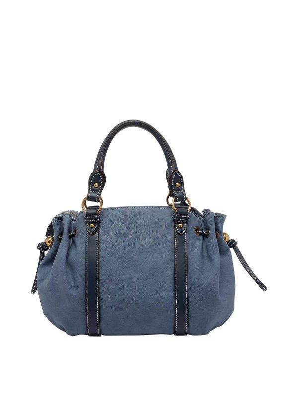 The Best Shops Liu Jo: totes bags - Blue Logo Handbag