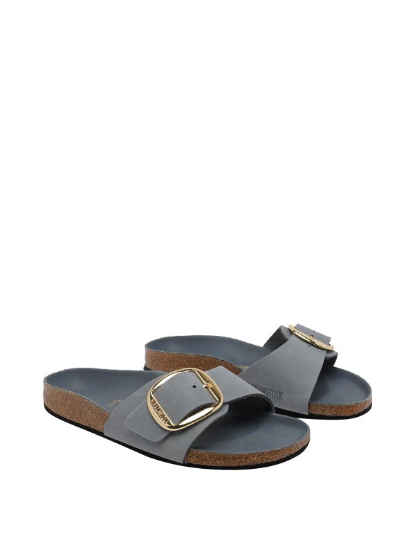 BIRKENSTOCK: sandals online - Salt Gray Madrid Big Buckle Sandals