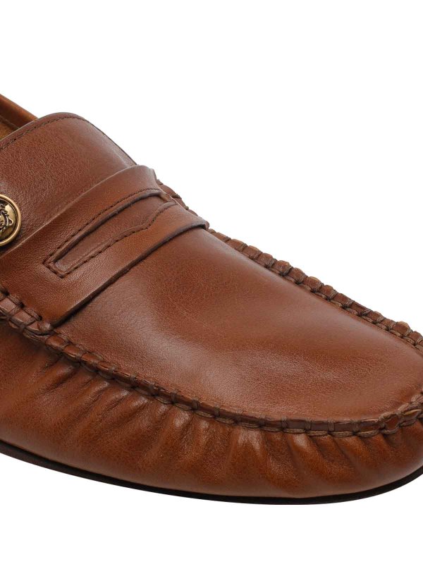 ローファー - ブラウン shop online: VERSACE