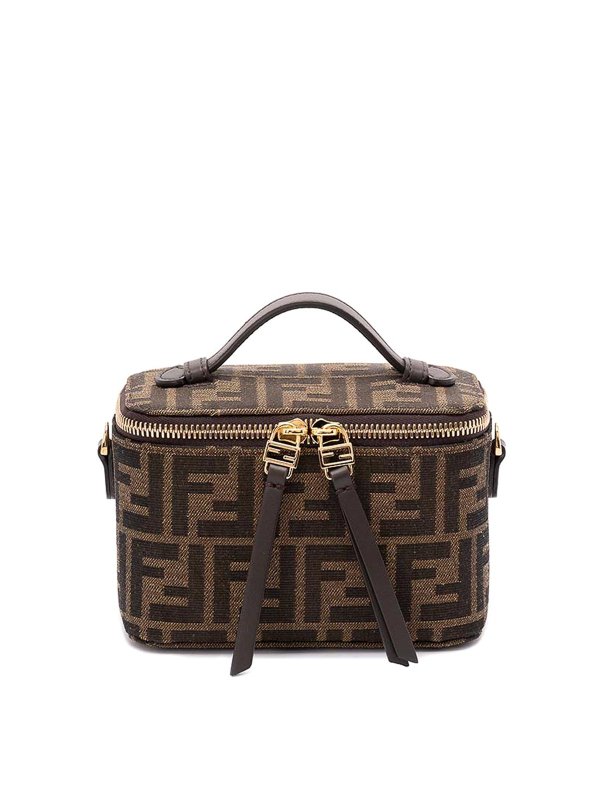 FENDI: Cases & Covers - `Jacquard Ff` Vanity Bag