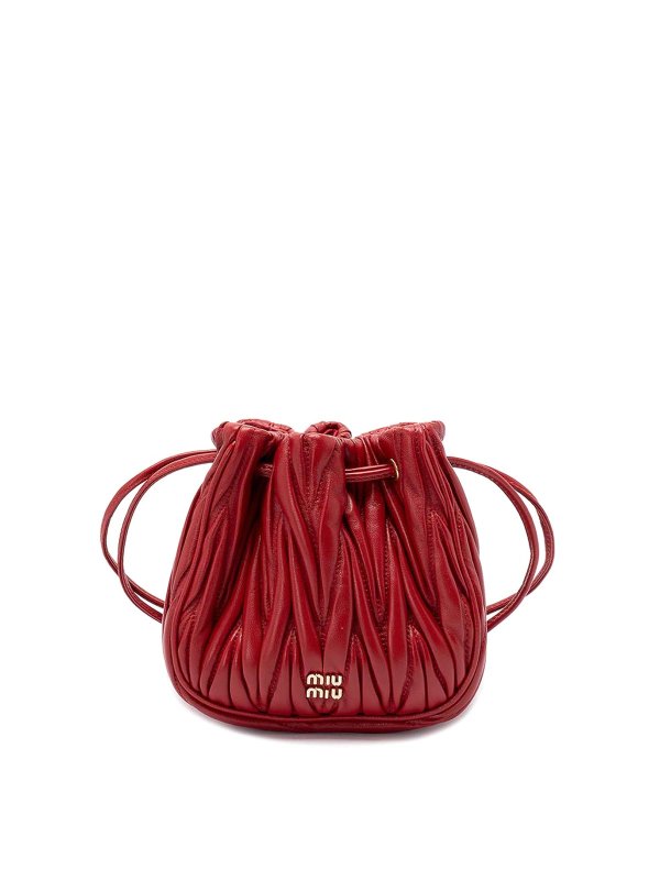 MIU MIU: clutches - `Matelass` Nappa Leather Pouch