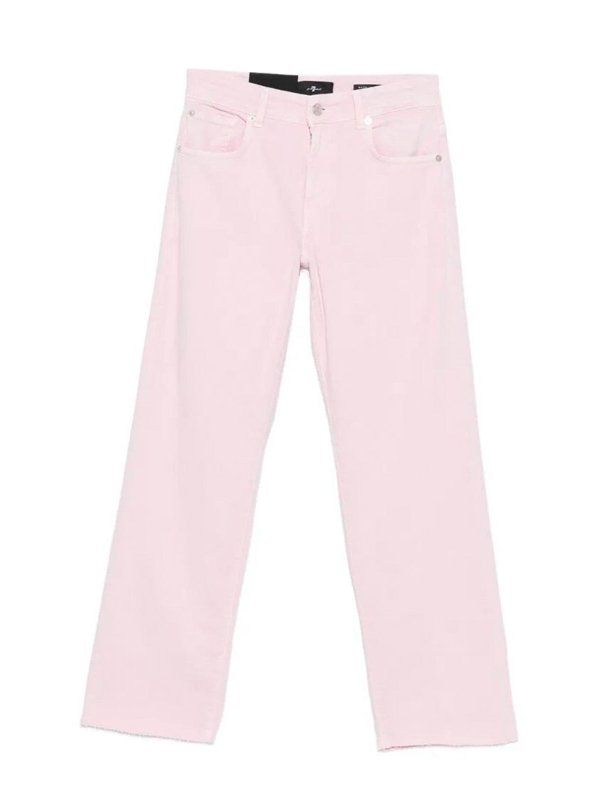 7 FOR ALL MANKIND: straight leg jeans - Jeans