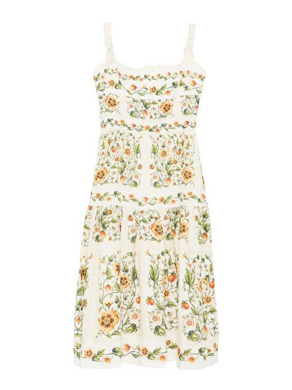 AGUA BY AGUA BENDITA: knee length dresses - `Nispero Uchuva` Midi Dress