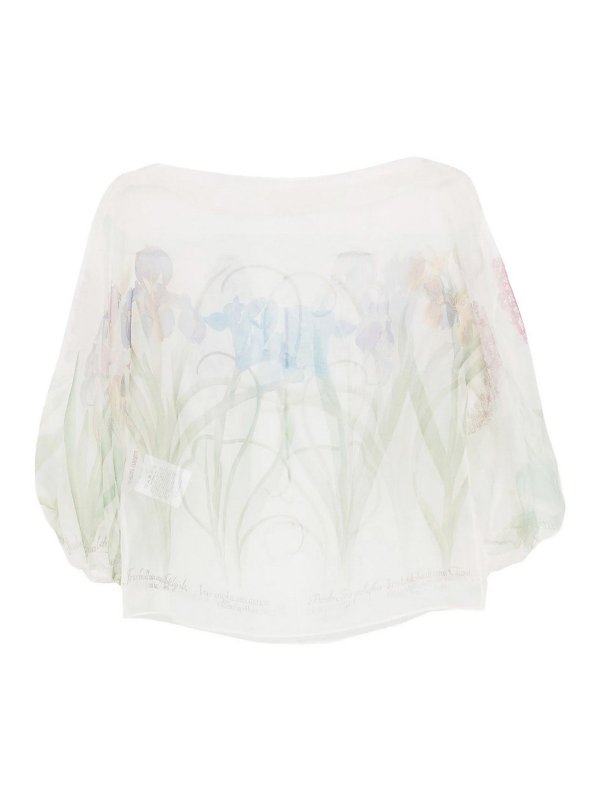 ALBERTA FERRETTI: camicie - Camicia in organza trasparente
