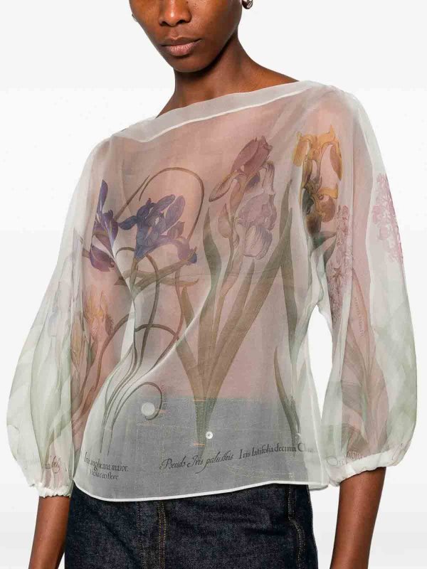 The Best Shops ALBERTA FERRETTI: camicie - Camicia in organza trasparente
