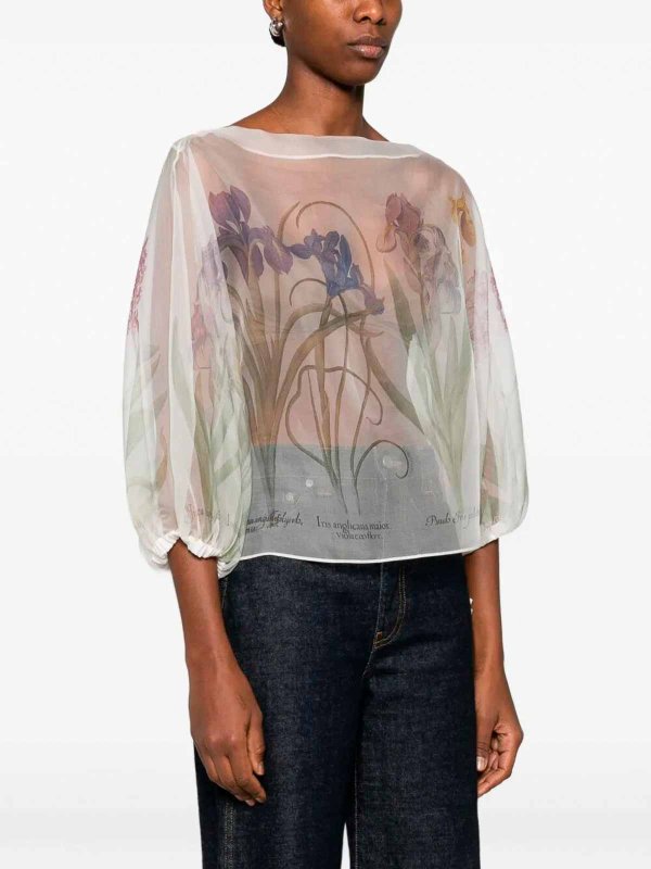 Camicia in organza trasparente Replica 
online: ALBERTA FERRETTI