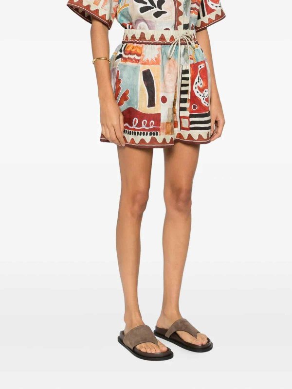 ショートパンツ - ブルー shop online: ALEMAIS