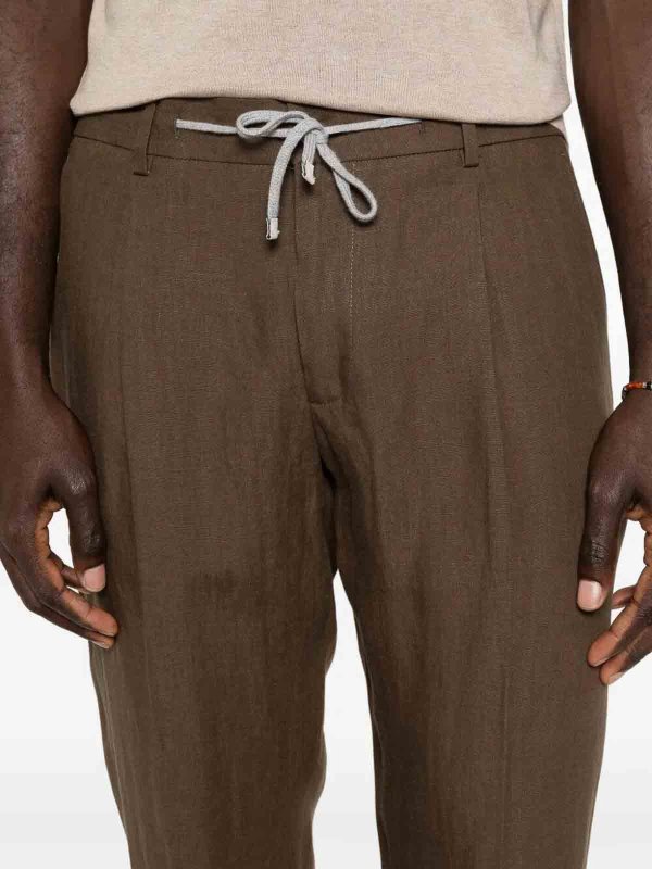 The Best Shops BARBA NAPOLI: カジュアルトラウザー - カジュアルパンツ - ダークブラウン