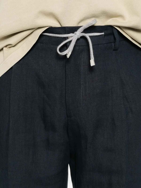 The Best Shops BARBA NAPOLI: カジュアルトラウザー - カジュアルパンツ - ブルー