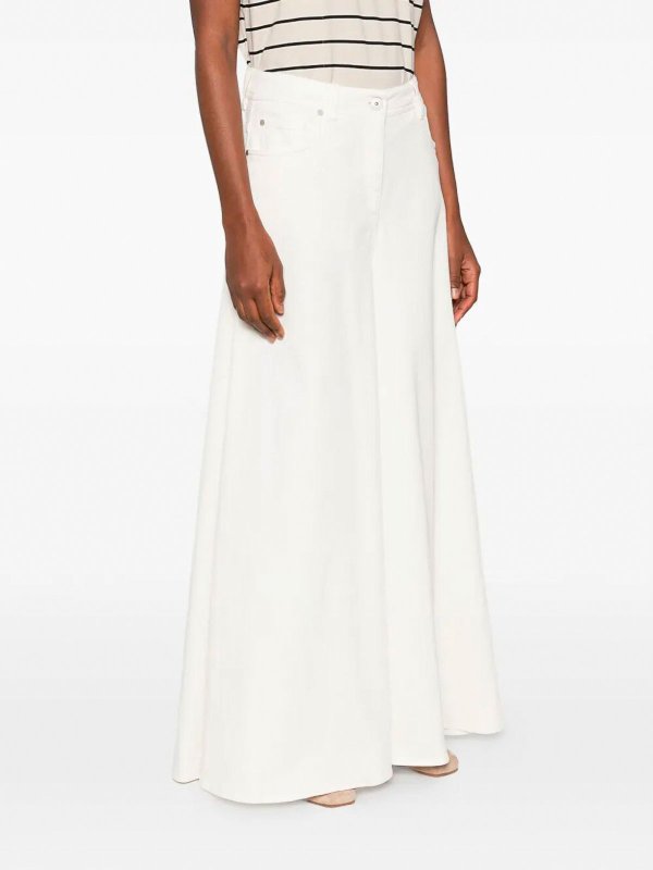 The Best Shops BRUNELLO CUCINELLI: ストレートジーンズ - ストレートジーンズ - 白