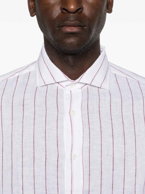 Stripe Linen Easy Fit Shirt Replica 
online: BRUNELLO CUCINELLI