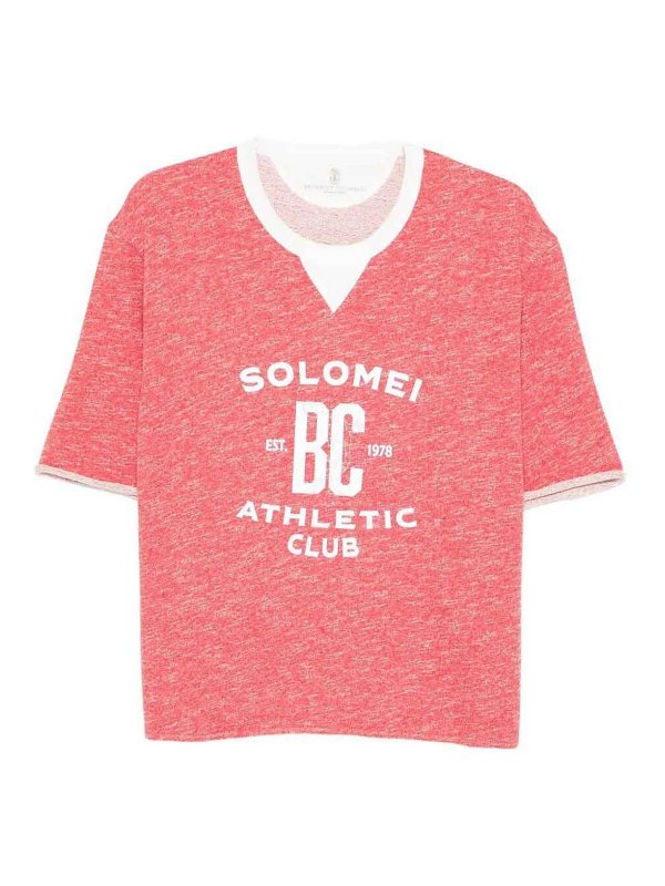 BRUNELLO CUCINELLI: スウェット＆セーター - スウェットシャツ/セーター - 赤