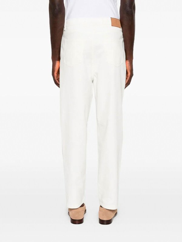 The Best Shops BRUNELLO CUCINELLI: Jeans Rectos - Vaqueros Rectos - Crema