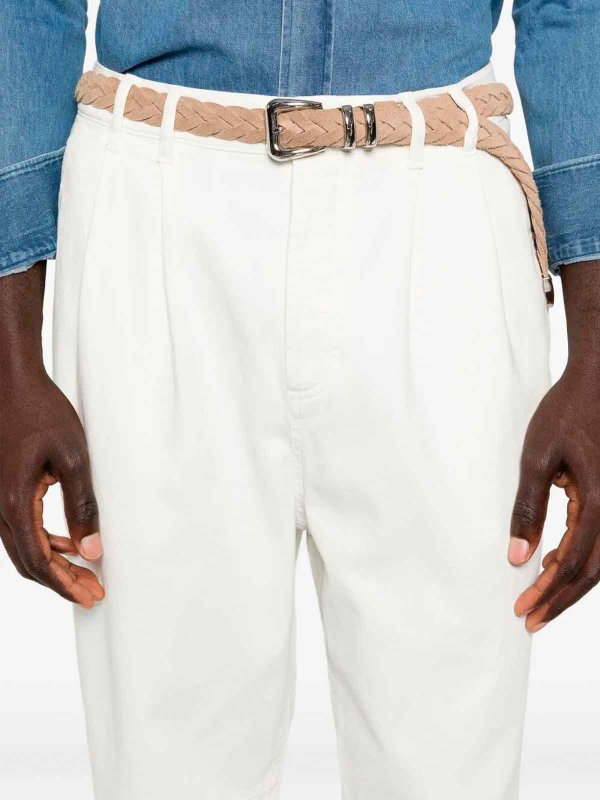 Vaqueros Rectos - Crema shop online: BRUNELLO CUCINELLI
