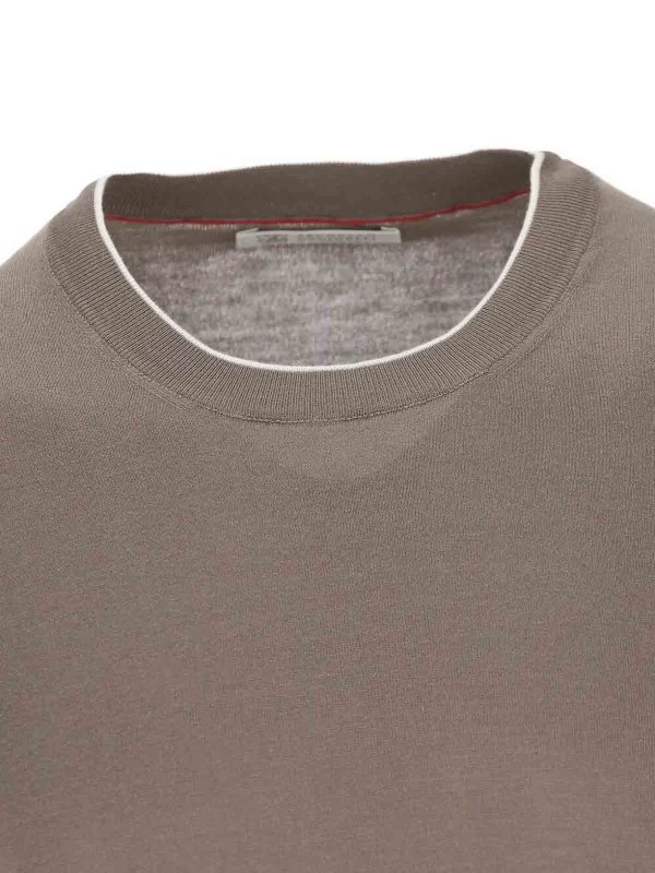 The Best Shops BRUNELLO CUCINELLI: t-shirts - Cotton Lightweight Knit T-Shirt
