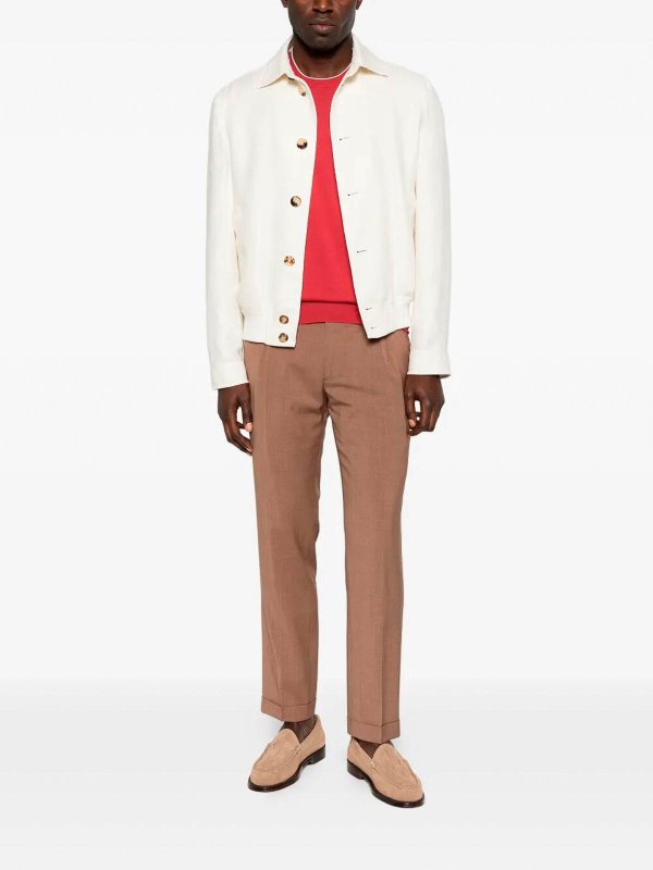 BRUNELLO CUCINELLI: Camisetas online - Camiseta - Rojo