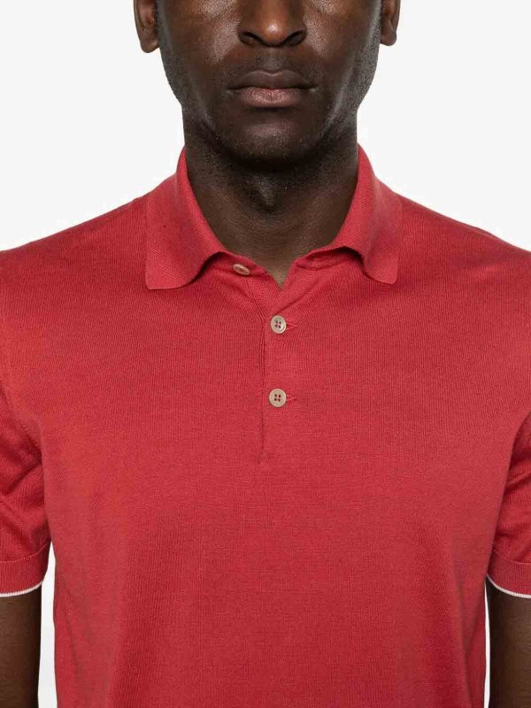 The Best Shops BRUNELLO CUCINELLI: polo shirts - Lightweight Knit Polo