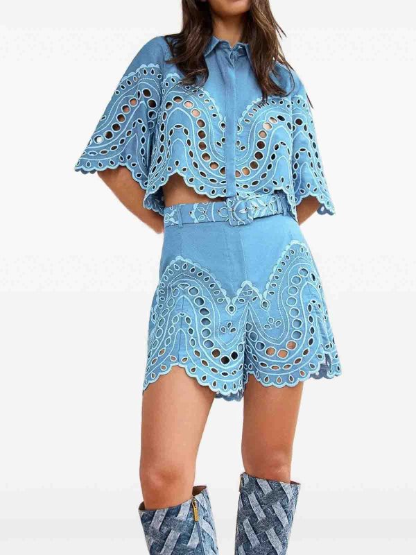 CHARO RUIZ: トラウザーショーツ online - ショートパンツ - ブルー