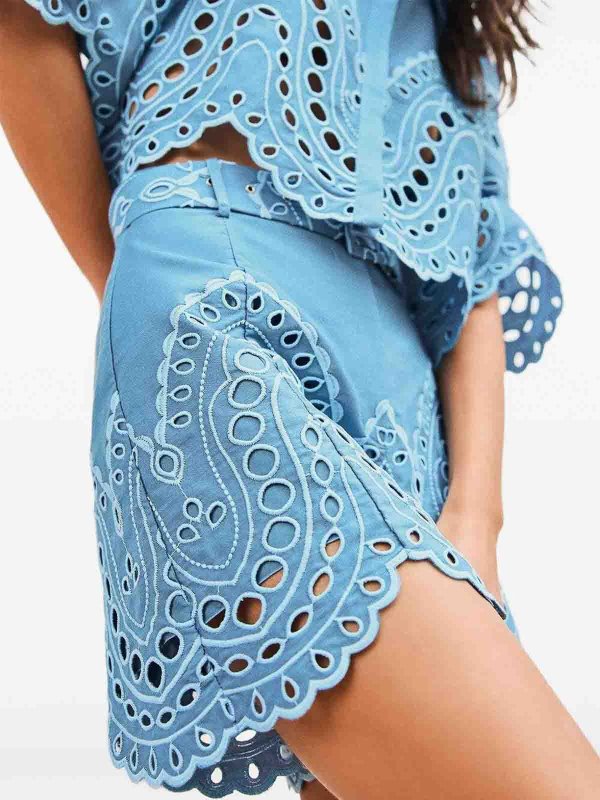 The Best Shops CHARO RUIZ: トラウザーショーツ - ショートパンツ - ブルー