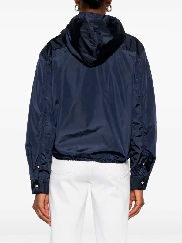 CUANTICO: casual jackets online - Short Nylon Reversible Jacket With Hood