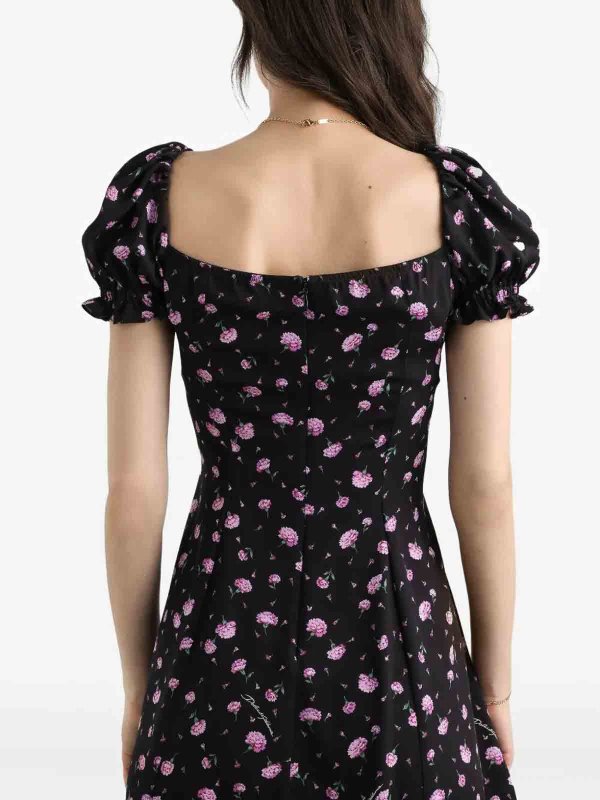 The Best Shops DOLCE & GABBANA: Knielange Kleider - Knielanges Kleid - Schwarz