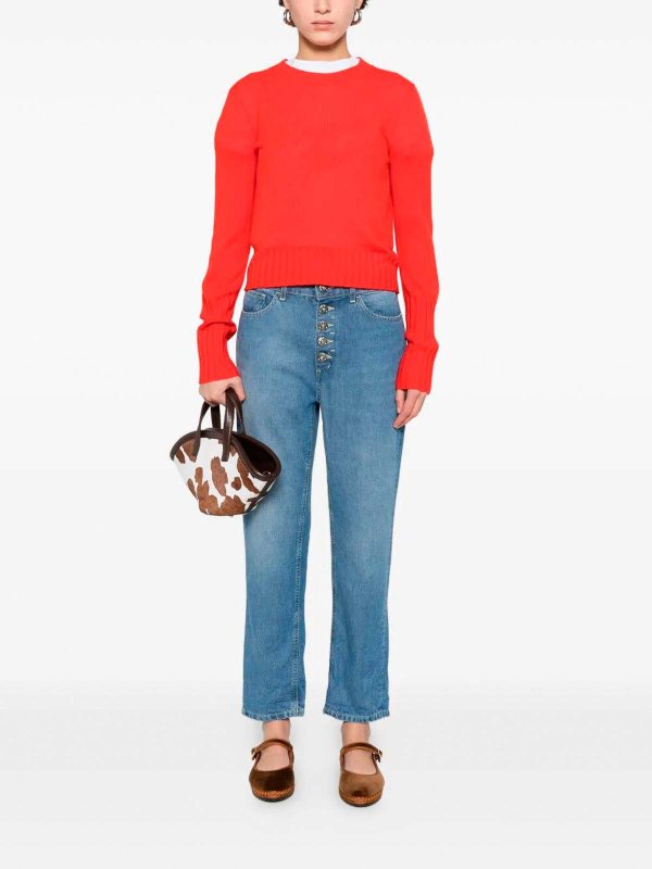 DONDUP: straight leg jeans online - `Koons` Loose 5-Pocket Jeans