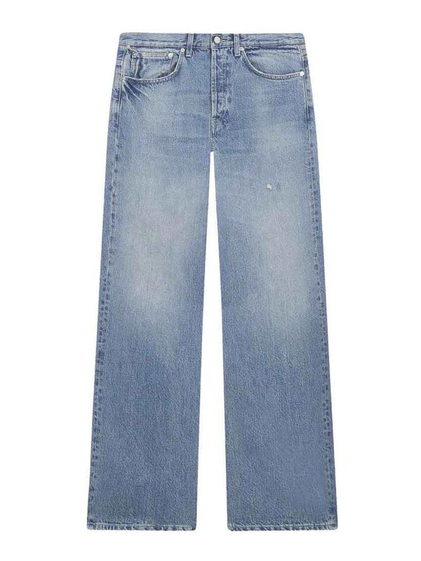 DONDUP: straight leg jeans - `Jacklyn` Wide Leg 5-Pocket Jeans