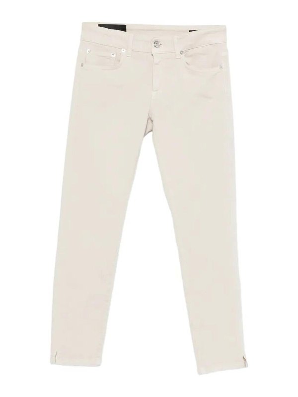 DONDUP: ストレートジーンズ - ストレートジーンズ - 白