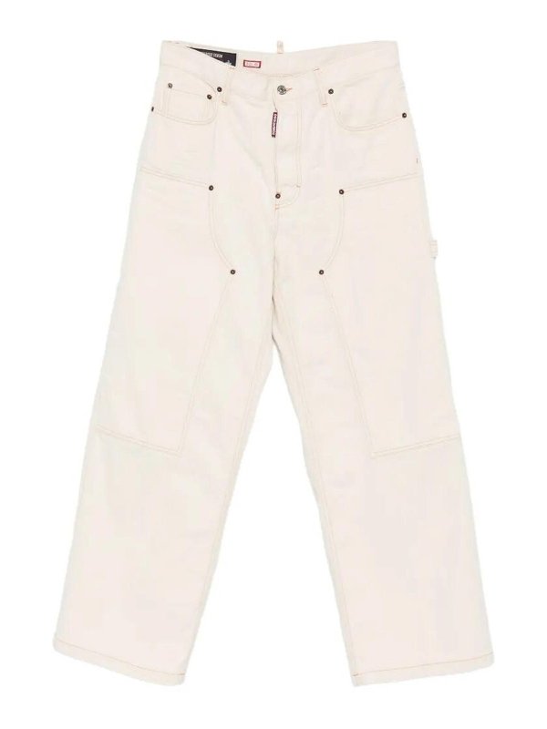DSQUARED2: straight leg jeans - Baggy `Carpenter` Jeans