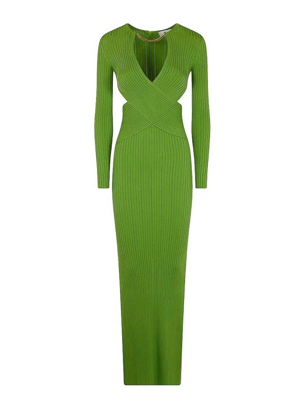 ELISABETTA FRANCHI: ニーレングスドレス - 膝丈ドレス - 緑