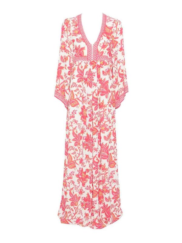 ETRO: maxi dresses - Maxi `Empire` Dress With Deep V-Neck