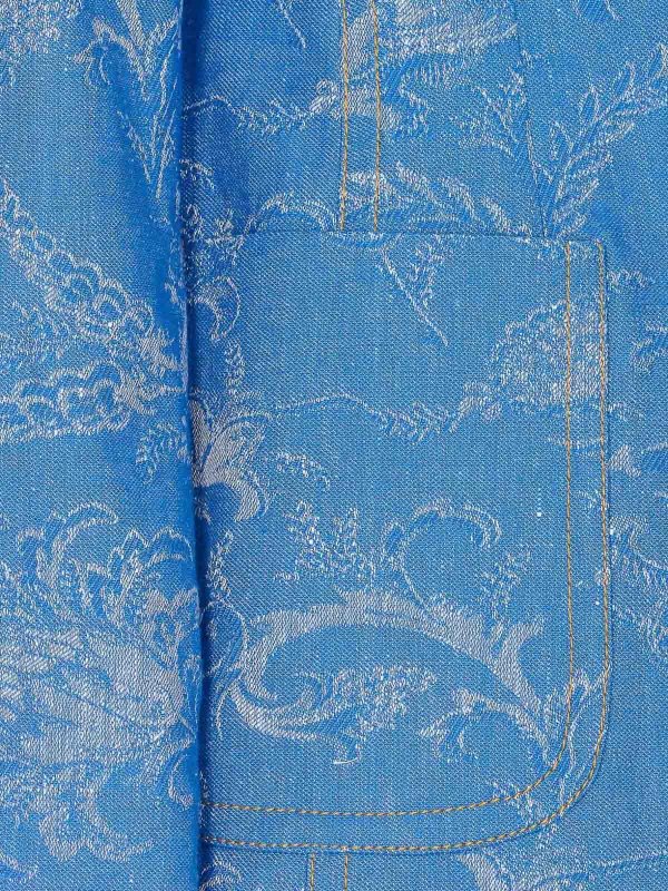 Fitted Denim Jacket With Peak Lapels Replica 
online: ETRO