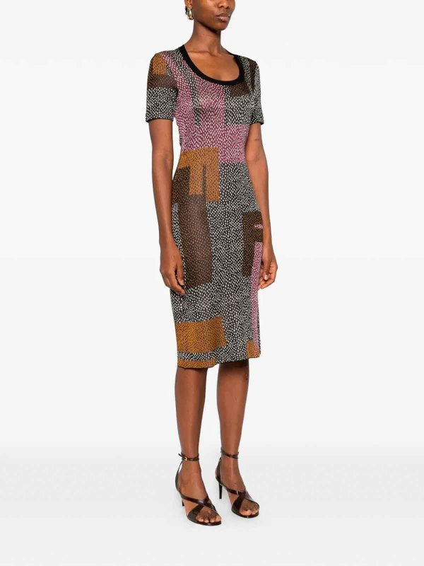 `Peppered Falena` Dress shop online: FENDI