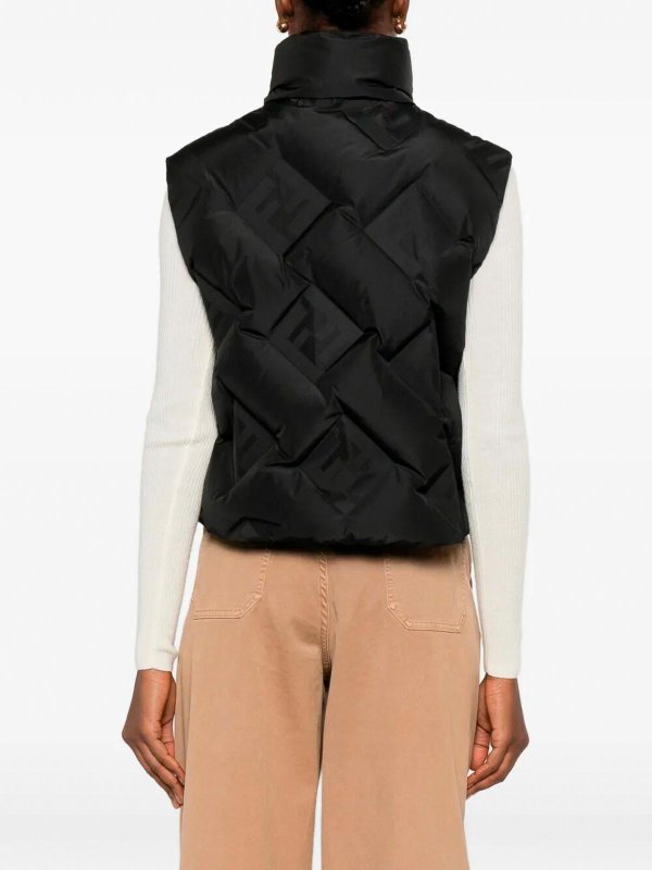 The Best Shops FENDI: waistcoats & gilets - Puffy Jacquard Gilet