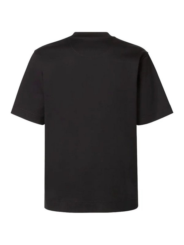 FENDI: t-shirts online - Regular T-Shirt With Corduroy `Ff`