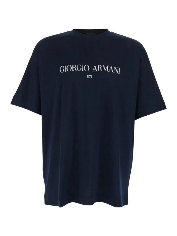 GIORGIO ARMANI: T-shirts - T-Shirt - Blau