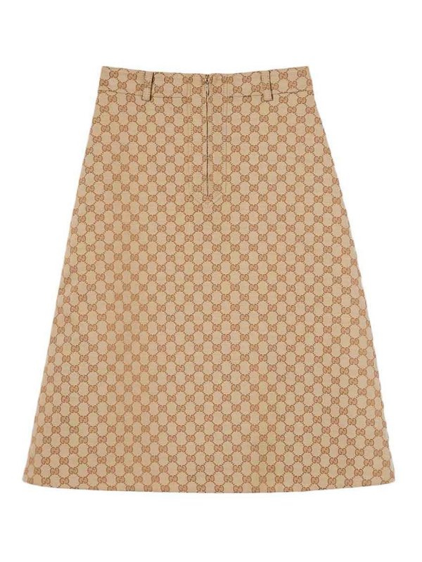 GUCCI: Knee length skirts & Midi - `Original Gg` Skirt