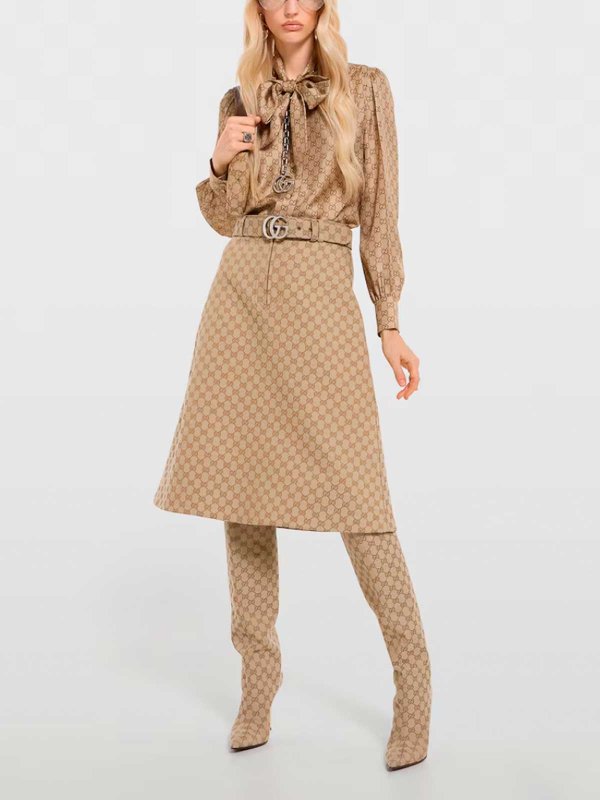 GUCCI: Knee length skirts & Midi online - `Original Gg` Skirt