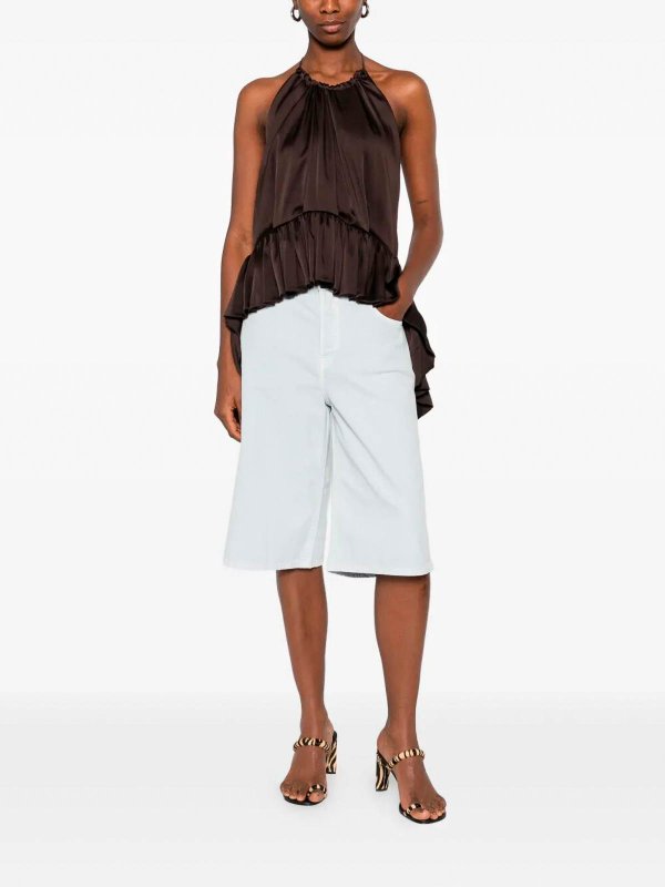 HAIKURE: straight leg jeans online - `New Becky Twill 45` Jeans