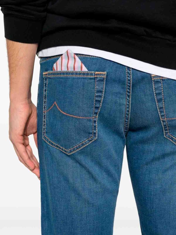 The Best Shops JACOB COHEN: straight leg jeans - `Nick` Slim Fit 5-Pocket Pants