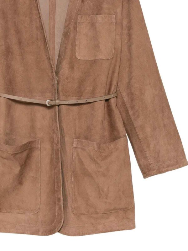 The Best Shops MANZONI24: レザージャケット - レザージャケット - ブラウン