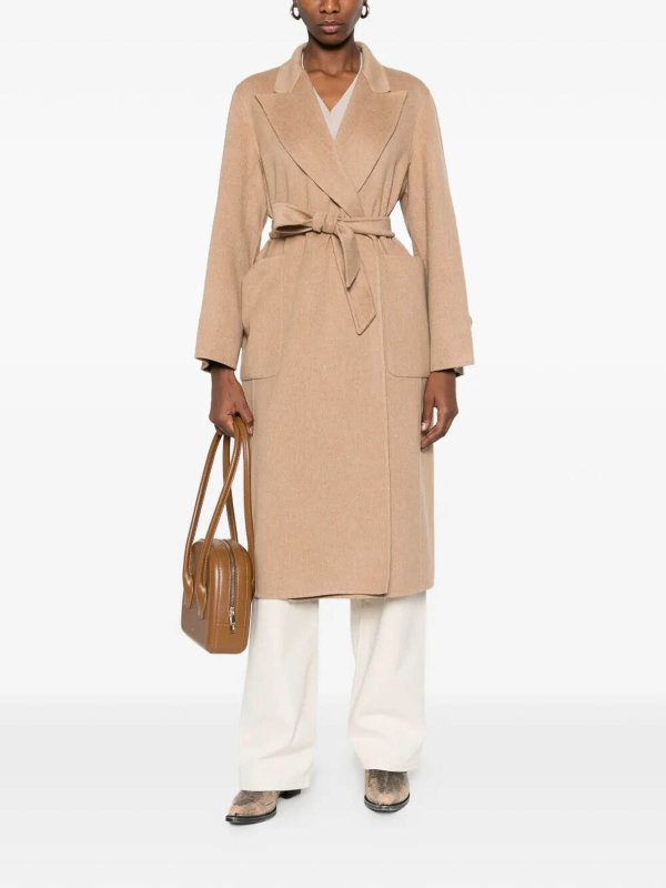 Max Mara: knee length coats online - `Ribelle` Coat