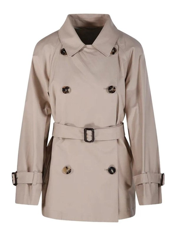 Max Mara: trench coats - `Maxmara Thecube` `Calle` Raincoat