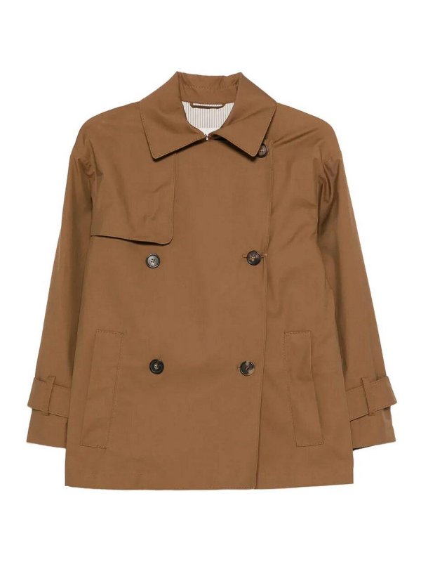 Max Mara: trench coats - `Maxmara Thecube` `Zeno` Raincoat
