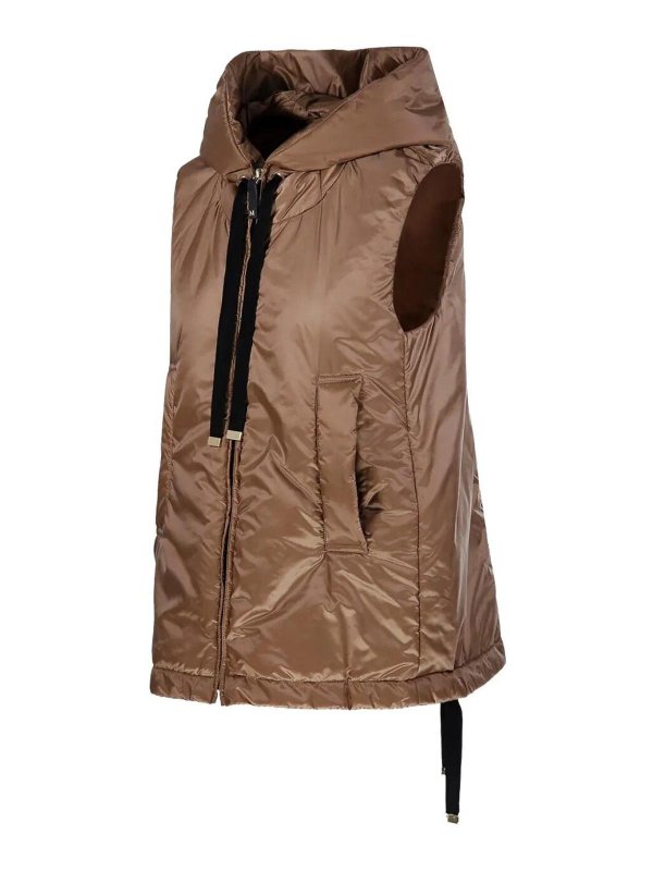 Max Mara: ダウン・ハイテクジャケット online - ダウンジャケット - ベージュ