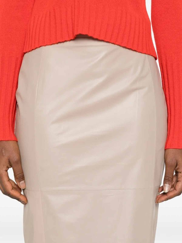 Lederrock - Hellbeige Replica 
online: Max Mara