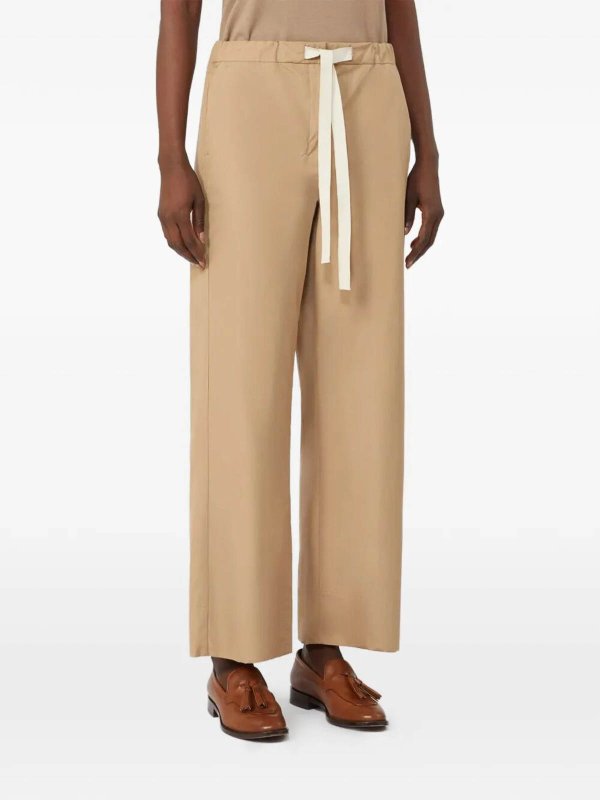 Max Mara: カジュアルトラウザー online - カジュアルパンツ - ダークベージュ