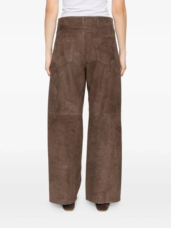 The Best Shops Max Mara: casual trousers - `Maxmara S` Leather Pants