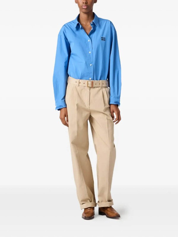 MIU MIU: casual trousers online - Gabardine Pants