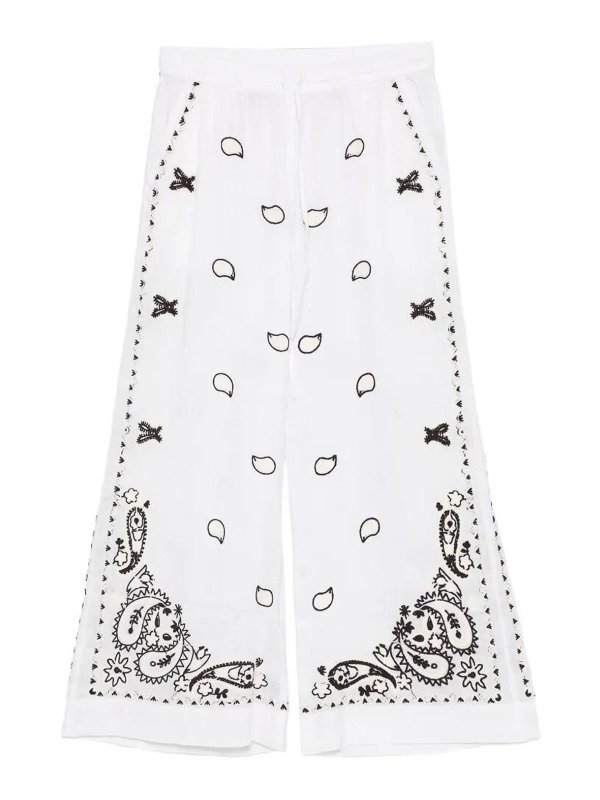 P.A.R.O.S.H.: カジュアルトラウザー - カジュアルパンツ - 白